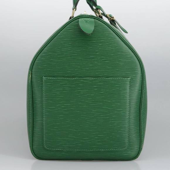 LOUIS VUITTON Epi Keepall 50 Boston Bag Green M42964 LV Auth 95933 - Picture 3 of 16